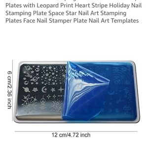 flower and leaf Nail Art Stamping Plate